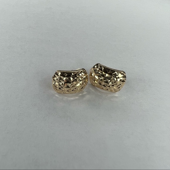 Cliptype Earrings 18K solid yellow gold - Picture 2 of 5